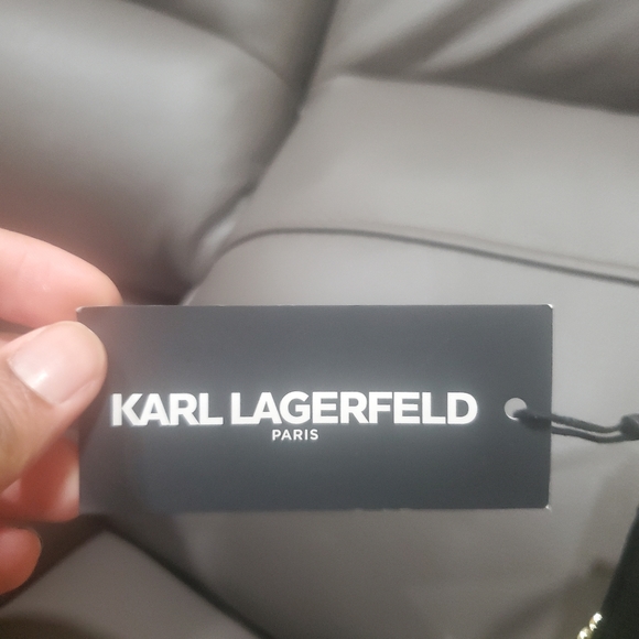 Karl Lagerfeld Paris Agyness Tweed Flap Crossbody Bag Purse NWT - Picture 4 of 6